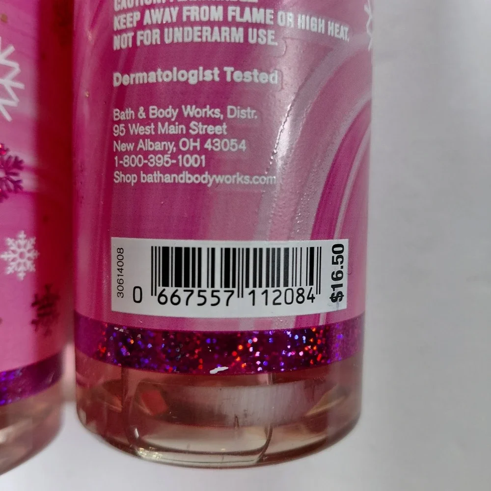 Lot Of 2 Twisted Peppermint Fine Fragrance Mist 8 oz Bath & Body Works